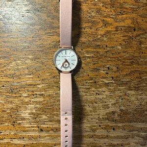 Michael Kors Blush Pink Leather Strap Watch